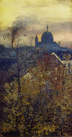 The Dome of Trinity Church by Edvard Munch