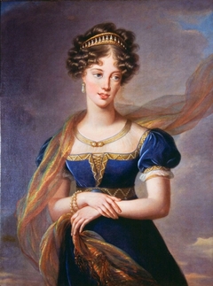 The Duchesse de Berry in a Blue Velvet Dress by Elisabeth Louise Vigée Le Brun