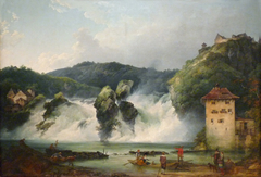 The Falls of the Rhine at Schaffhausen by Philip James de Loutherbourg