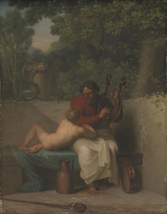 The Greek Poet Anacreon and Bathyll by Nicolai Abildgaard