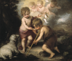 The Holy Children with a Shell by Bartolomé Esteban Murillo