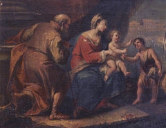 The Holy Family with Saint John the Baptist by Anonymous