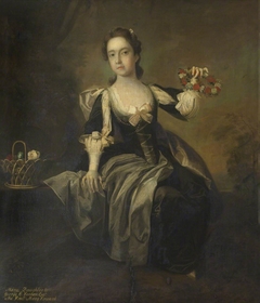 The Hon. Mary Venables Vernon, later Mrs George (Adams) Anson (1739-1843), as a Girl by Thomas Hudson