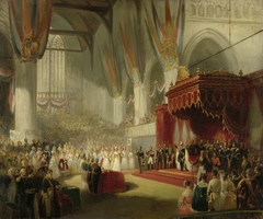 The Inauguration of King William II in the Nieuwe Kerk in Amsterdam on 28 November 1840 by Nicolaas Pieneman