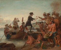 The Landing of Roger Williams in 1636 by Alonzo Chappel