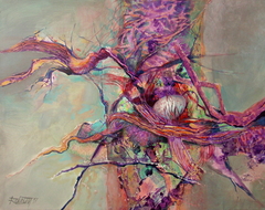 The Nest, acrylic on canvas, 90x120 cm by Rudolf Rabatin