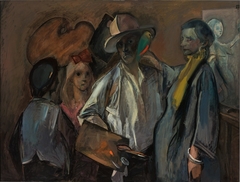 The Painter with His Family by Henri Wouters