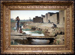 The Seguia, near Biskra by Gustave Achille Guillaumet