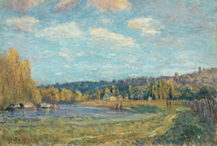 The Seine at Saint-Cloud by Alfred Sisley