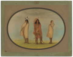 Three Iroquois Indians by George Catlin