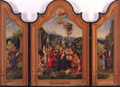 Triptych of the Holy Family by Jan Gossaert