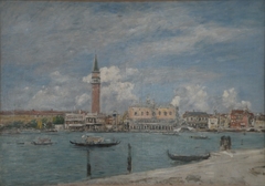 Venise, la Piazzetta vue du Grand Canal by Eugène Boudin