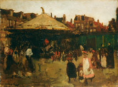 Kermis op het Haarlemmerplein by George Hendrik Breitner