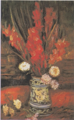 Vase with Red Gladioli by Vincent van Gogh