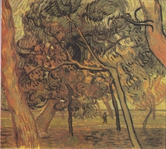 Study with spruce in the fall by Vincent van Gogh