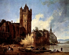 View of Eltville by Domenico Quaglio the Younger