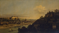 View of Pirna from the Right Bank of the Elba above the Town by Bernardo Bellotto