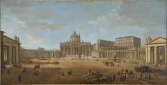 View of Saint Peter's Square, Rome by Gaspar van Wittel