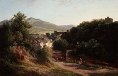 view over old Brecon by Samuel Henry Baker