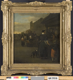 Vismarkt by Job Adriaenszoon Berckheyde