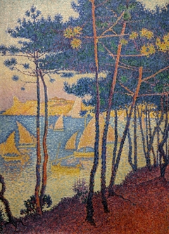 Voiles et pins by Paul Signac