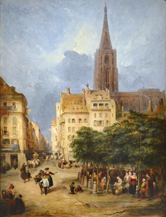 Vue de la place Gutenberg à Strasbourg by George Jones