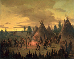 War Dance, Sioux by George Catlin