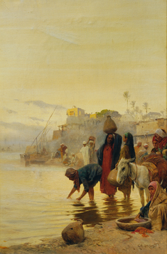 Washerwomen on the Nile by Charles Wilda