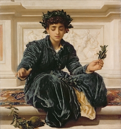 Weaving the Wreath by Frederic Leighton