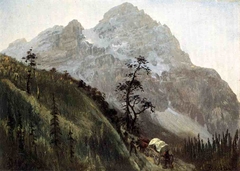 Western Trail, The Rockies by Albert Bierstadt