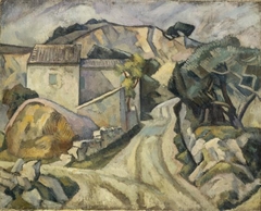 White Road with Farm by Roger Fry