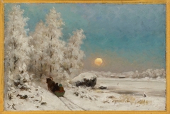 Winter Night, Moon Rising by Fredrik Ahlstedt