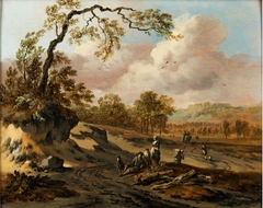 Wooded Hilly Landscape with a Road by Jan Wijnants