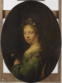 Young Shepherdess as Flora by Govert Flinck