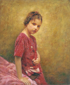 "Portrait of a little girl" by Οδυσσέας Οικονόμου