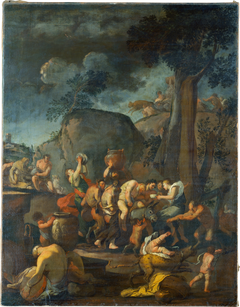 A Bacchanal by Giulio Carpioni