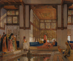 A Lady Receiving Visitors (The Reception) by John Frederick Lewis