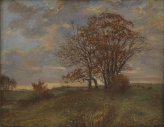 A Landscape near Borup, Zealand. Evening by Theodor Philipsen