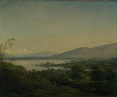 A View Across Lake Leman Towards Mont Blanc and Geneva by Jens Juel