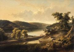 A View of the Flat Rock on the Schuylkill, near Philadelphia by Thomas Doughty