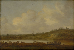 A View of the Rhine near Elten by Jan van Goyen