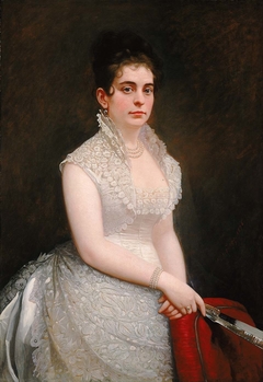 Alice Pike Barney, in Wedding Gown by Jared Bradley Flagg