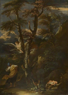 An Angel appears to Hagar and Ishmael in the Desert by Anonymous