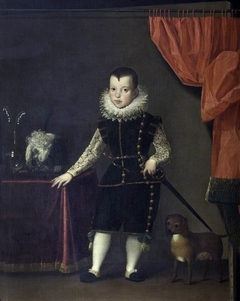 An Unknown Young Boy with his Dog (possibly a Medici Prince) by Anonymous