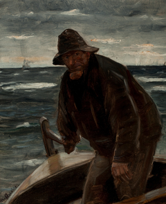 At the helm by Michael Peter Ancher