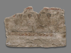 Banquet Scene Wall Plaster from Dura-Europos, YUAG 1938.5999.1147, excavated by the Yale-French Team, 1933-34, Syria by Unknown Artist