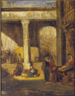 Bazaar in Cairo by Alexandre-Gabriel Decamps