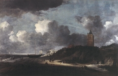 Beach scene, possibly near Egmond by Jacob van Ruisdael