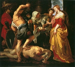 Beheading of John the Baptist as Salome looks on by Peter Paul Rubens