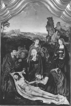 Beweinungstriptychon: Beweinung Christi (Nachfolger) by Joos van Cleve